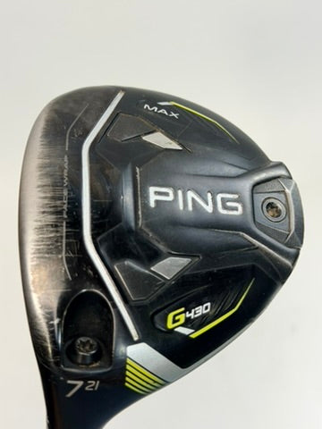PING G430 MAX 7 Wood 21° LH Tour 2.0 Black 75 X-Stiff Used