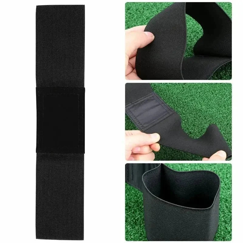 Professional Elastic Golf Swing Trainer Arm Band – Adjustable Arm Alignment Aid