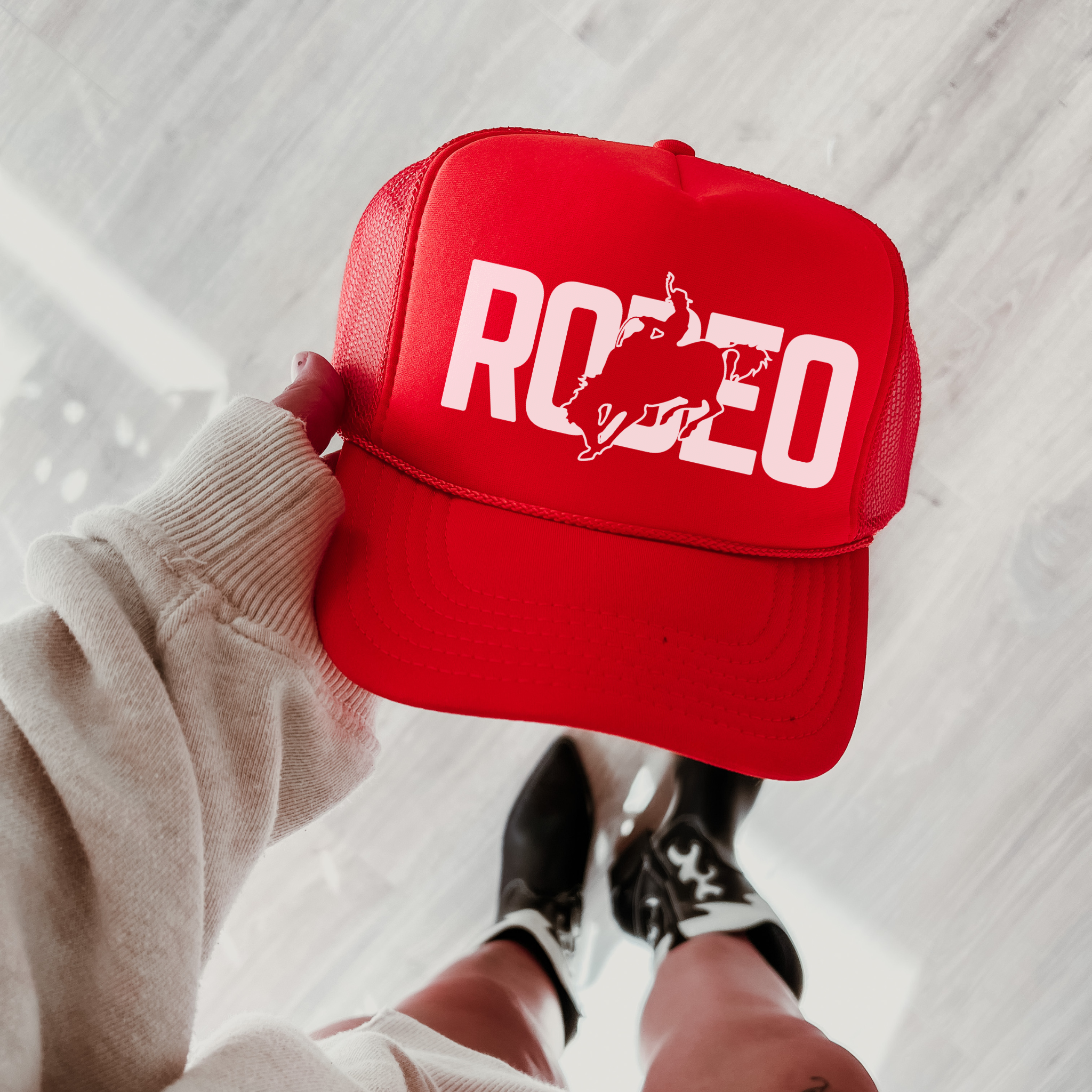 Rodeo Trucker Hat | Western Cowgirl Mesh Hat | Country Concert & Everyday Wear