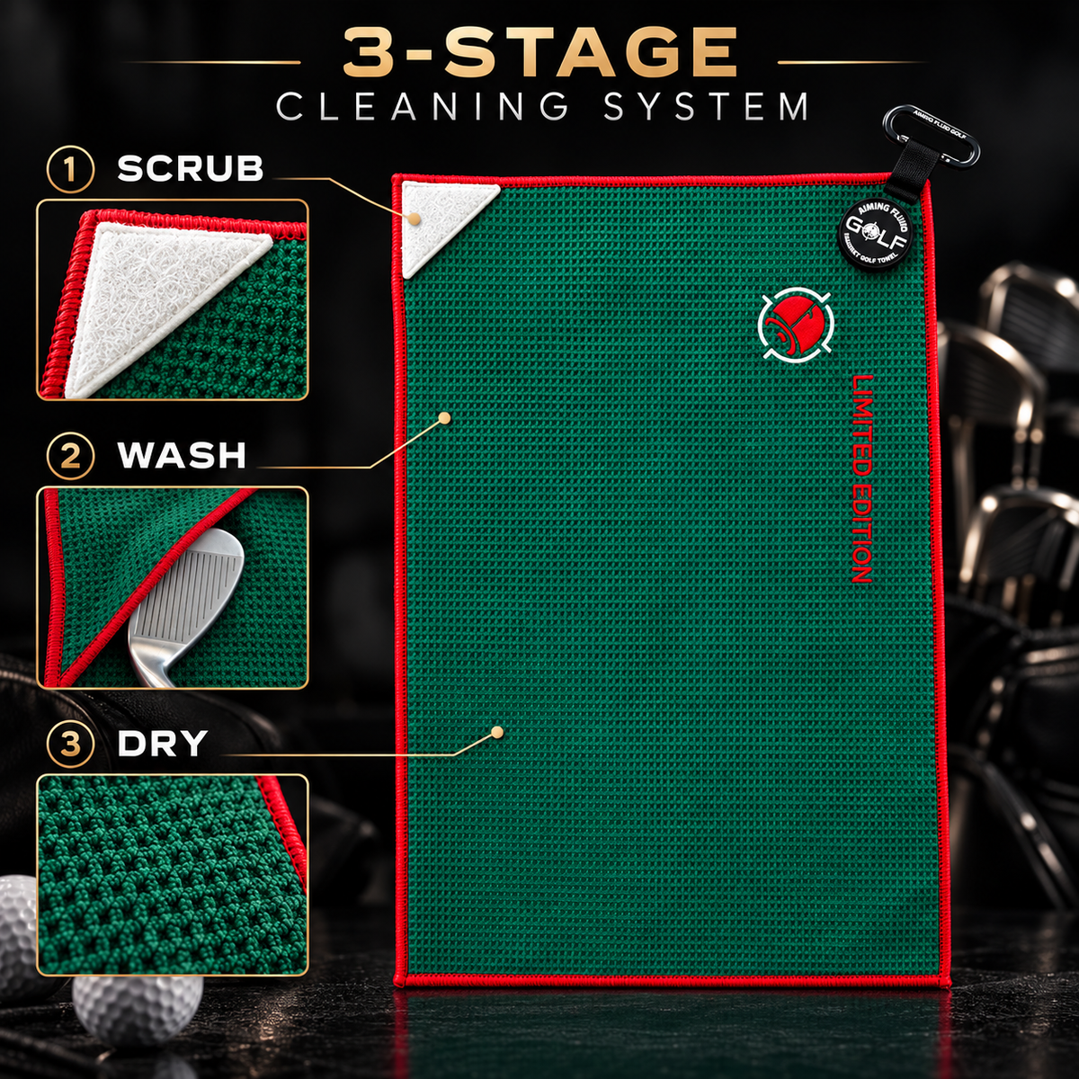 Reserve Evergreen Magnetic Golf Towel — Limited Edition