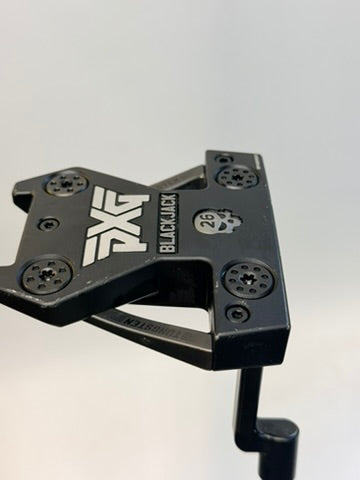 PXG Battle Ready Blackjack Black Plumbers Neck Putter RH Approx 34.25in Used