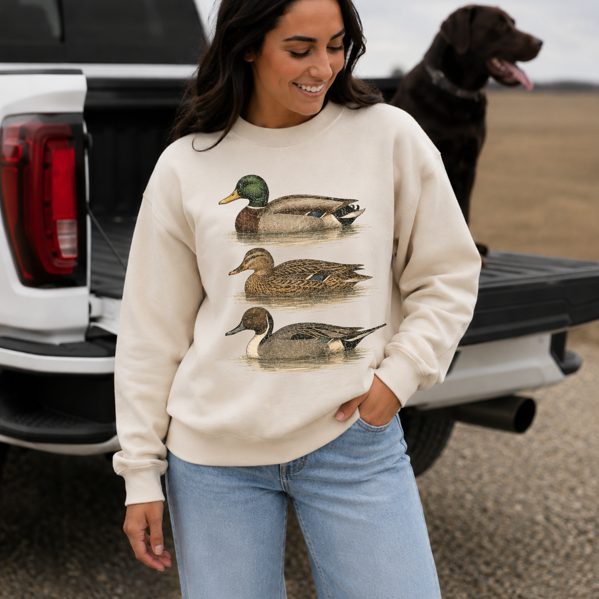 Vintage Mallard Duck Sweatshirt | Waterfowl Crewneck