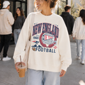 New England Football Sweatshirt | Vintage Navy & Red Game Day Crewneck