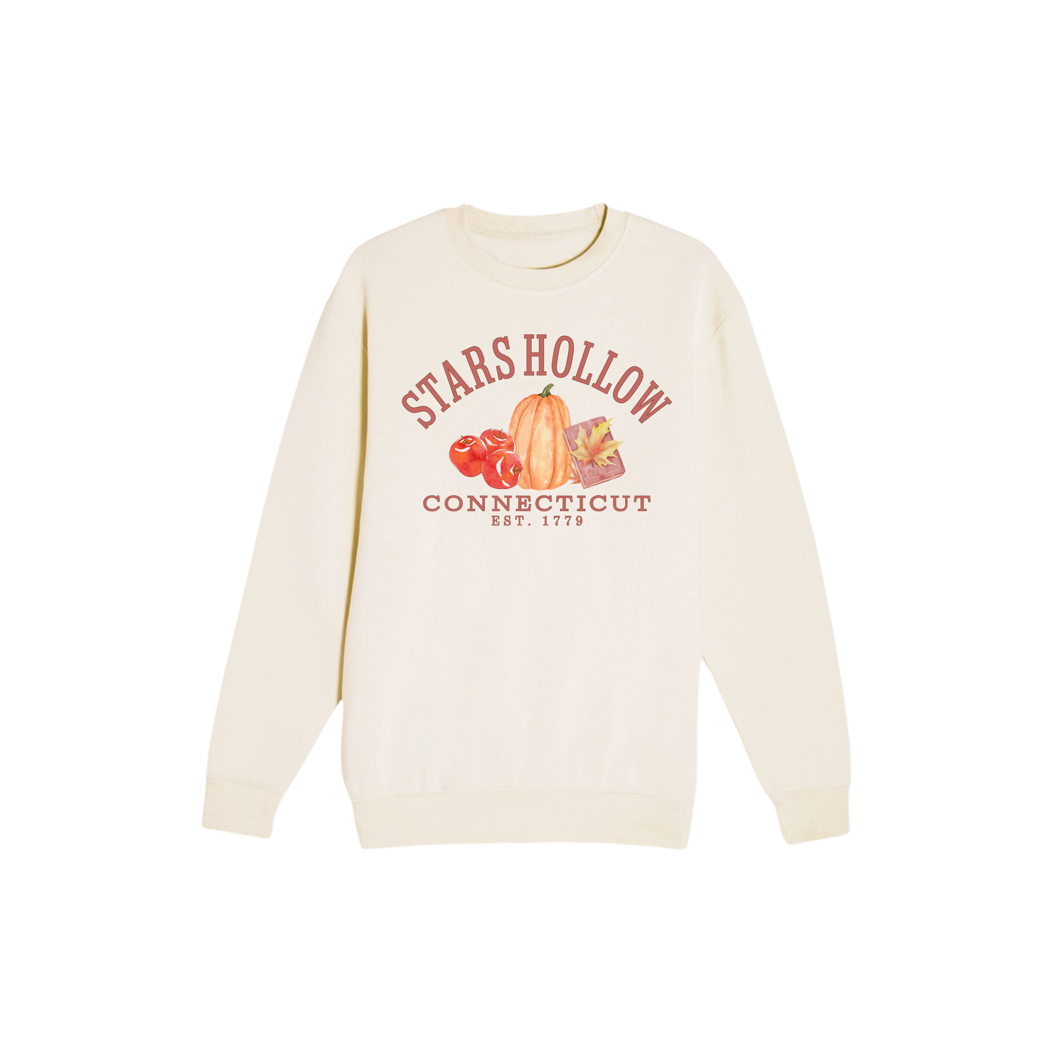 Stars Hollow Connecticut Fall Premium Crewneck Sweatshirt | Cozy Autumn Graphic Sweatshirt