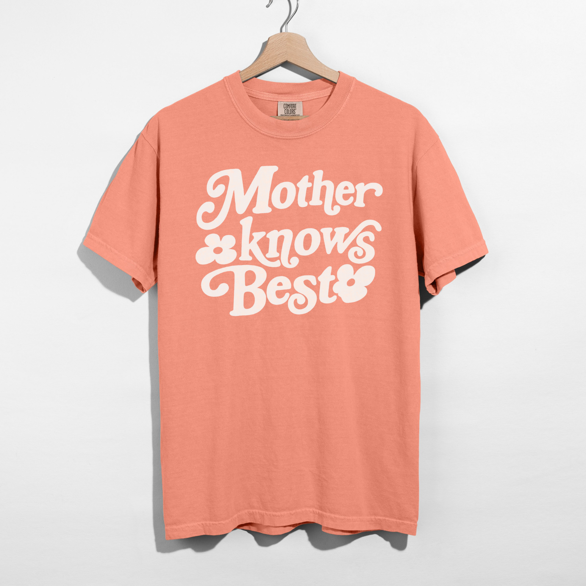 Mother Knows Best Retro Graphic Tee | Vintage Style Mom Shirt