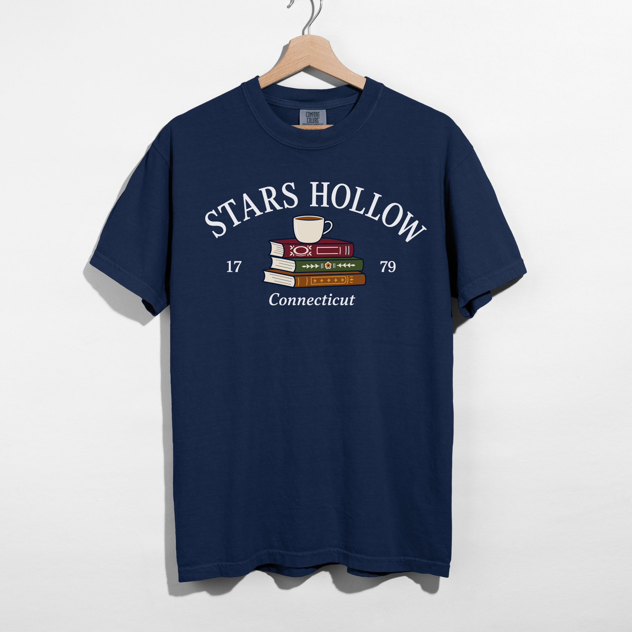 Stars Hollow Connecticut Book Lover Graphic Tee