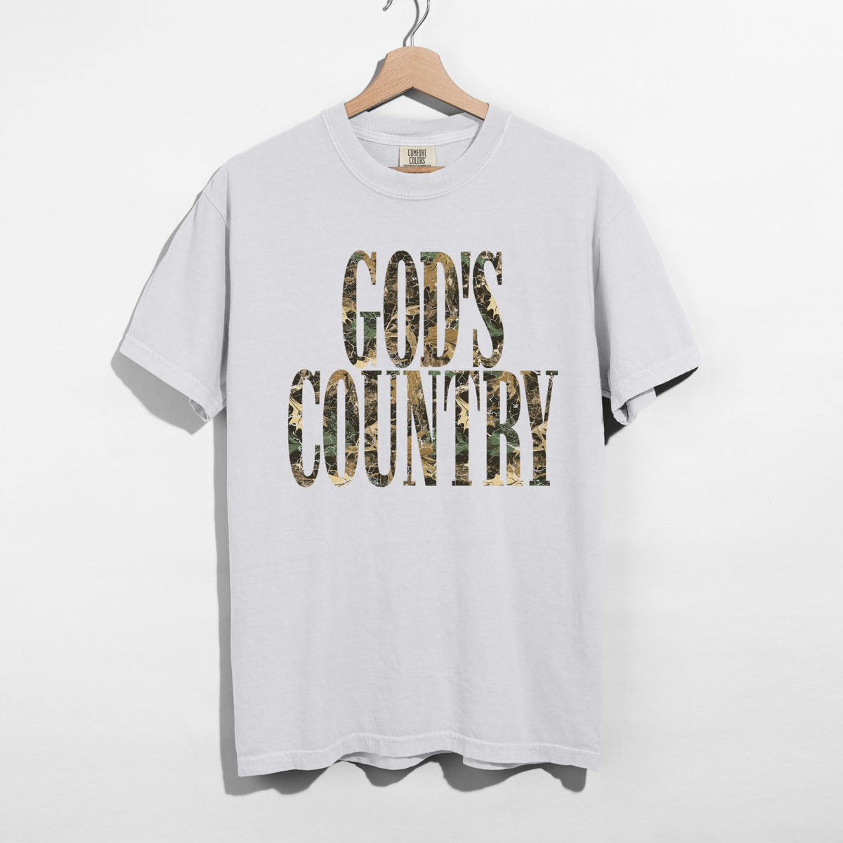 God’s Country Camo Graphic Tee | Hunting & Country Western Shirt