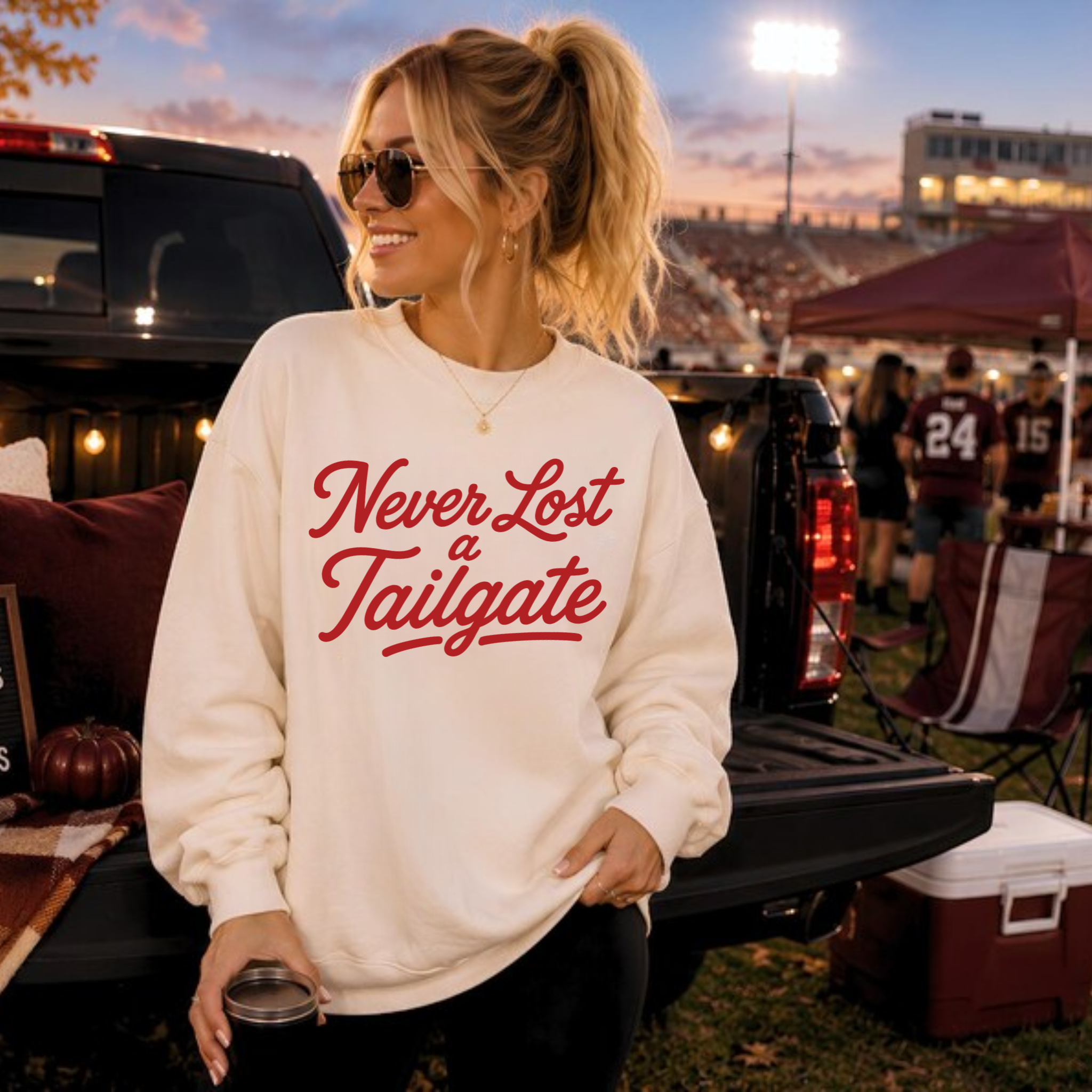 Never Lost a Tailgate Graphic Sweatshirt