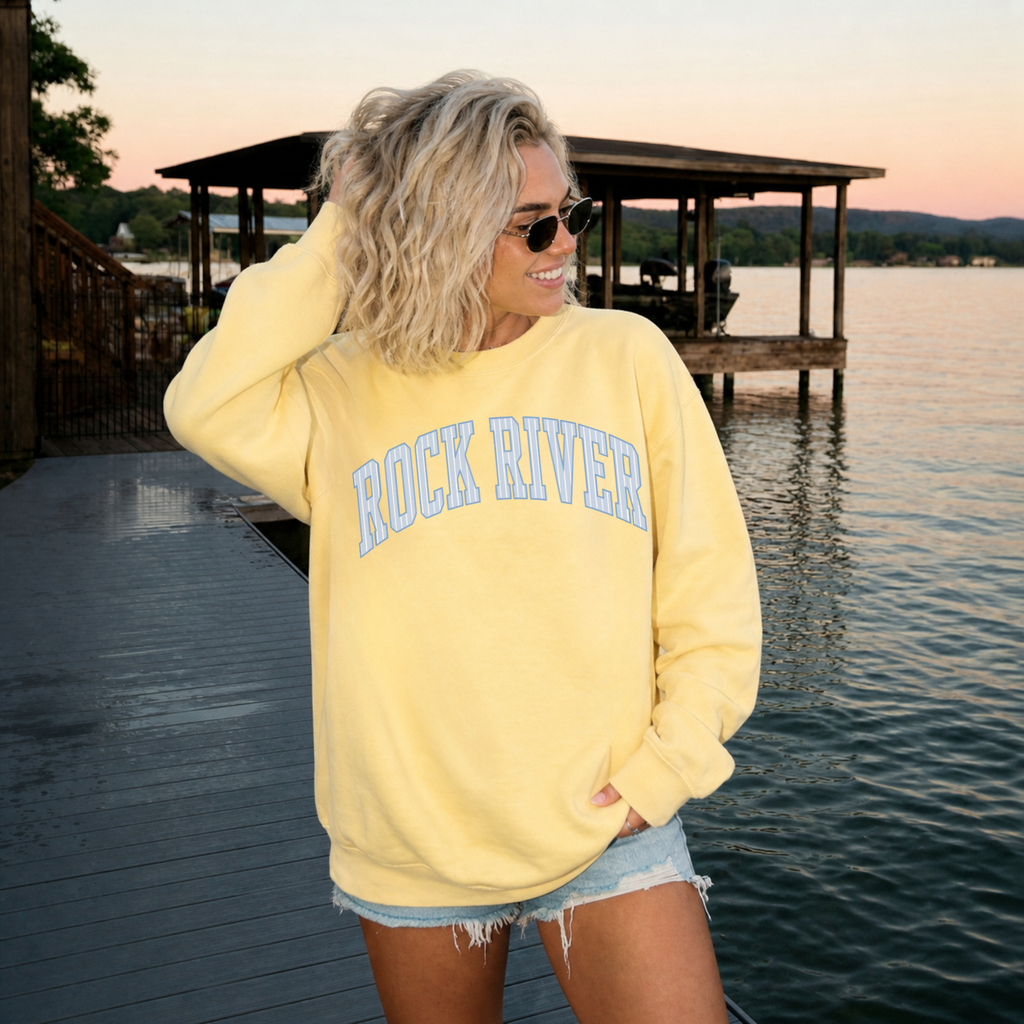 Rock River Striped Sweatshirt – Nautical Collegiate Crewneck