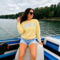 River Life Sweatshirt –  Yellow Graphic Crewneck