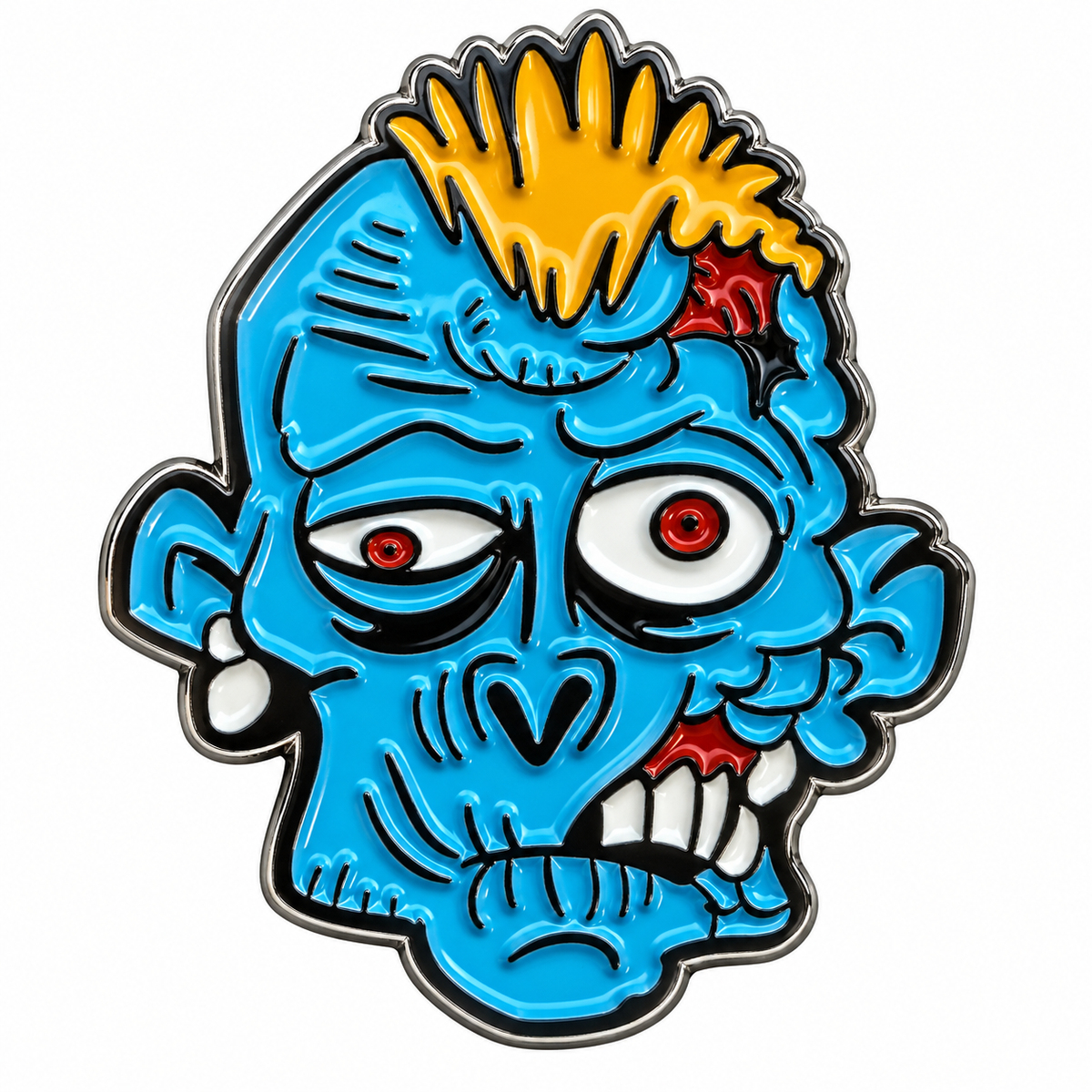 Zombie (Blue) Ball Marker & Hat Clip by ReadyGOLF